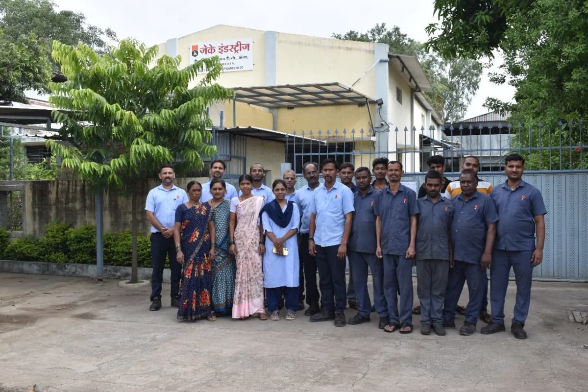 KK Industries team at the facility